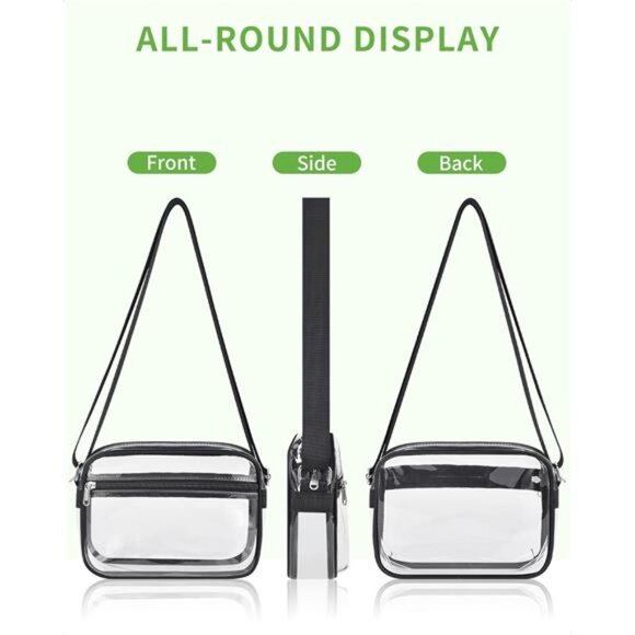Clear Bag for Stadium Events, Small Clear Purse Suitable for Concert - Picture 7 of 8